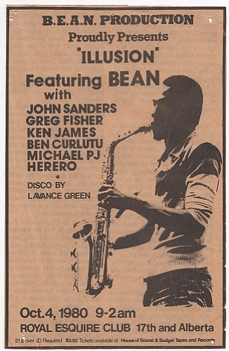 Illusion Band Flier for 1980 Royal Esquire CLub performance.