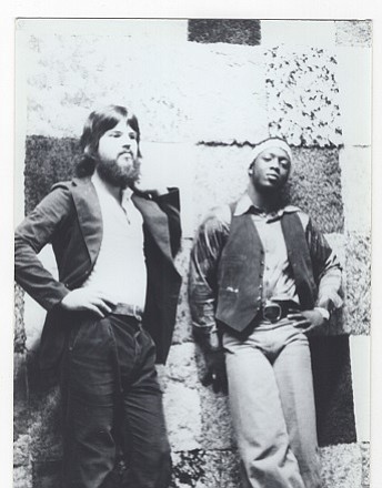 Towner Galaher (left) and John Sanders at Mel Brown's Drum Shop.