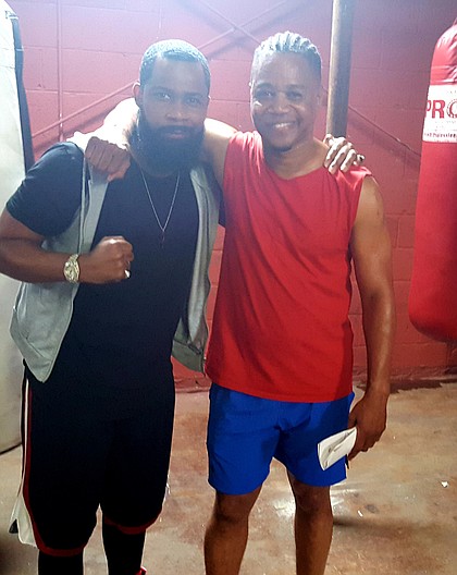 Kedrick Brown and Cuba Gooding jr