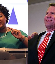 A lawsuit filed in a Georgia federal court by five state voters asks a judge to strip sitting Secretary of State and gubernatorial candidate Brian Kemp of his powers over the midterm election -- including any potential runoffs.