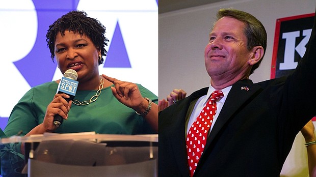 A lawsuit filed in a Georgia federal court by five state voters asks a judge to strip sitting Secretary of State and gubernatorial candidate Brian Kemp of his powers over the midterm election -- including any potential runoffs.