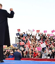 Trump aims to upend convention again after midterm campaign of fear, lies and defiance