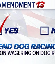 Voters say goodbye to dog racing in Florida.