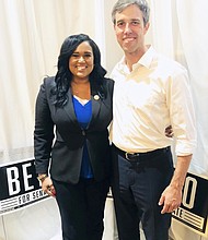 State Rep. Thierry  and Beto O'Rourke