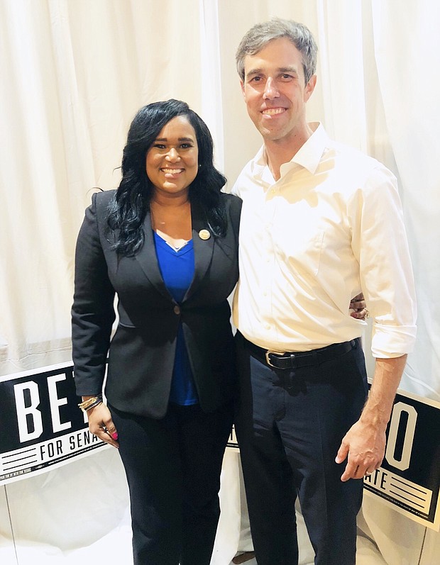 State Rep. Thierry  and Beto O'Rourke