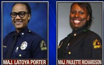 Two majors in the Dallas Police Department were fired by Chief Renee Hall.