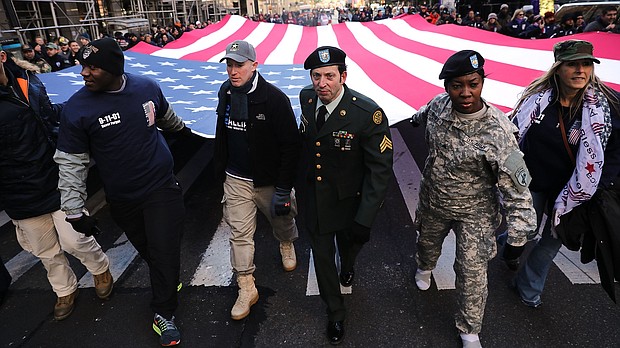 Veterans Day is marked by parades, speeches and solemn ceremonies offering a nation's appreciatio