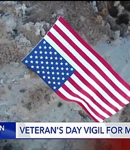 A 400-pound American flag was flown over the city of North Ogden and residents said it represents the love, respect they have for former Mayor, father Brent Taylor, who was killed in Afghanistan.