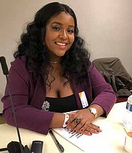 Eva Lewis (pictured), founder of the I Project, was invited to participate in the Americas panel at the Human Rights Defenders World Summit 2018 where she discussed human rights in the U.S. and specifically the human rights of black and brown people in the country. Photo Credit: Provided by Eva Lewis