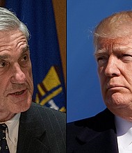 President Donald Trump met again with his lawyers on Monday to go over a series of written questions from special counsel Robert Mueller's team, according to a source familiar with the session.