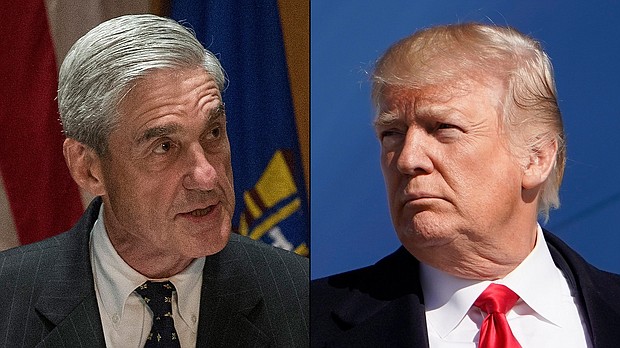 President Donald Trump met again with his lawyers on Monday to go over a series of written questions from special counsel Robert Mueller's team, according to a source familiar with the session.