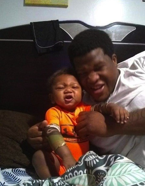 Jemel Roberson and son