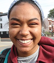 Haya Allen, 18, of Richmond: “I’m grateful and thankful for my parents.”
