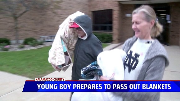 A 12-year-old boy known for collecting blankets for the homeless is not taking a break this year.