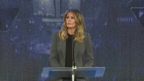 Melania Trump on Wednesday continued her stated mission to discuss the ongoing opioid crisis with young people by participating in …