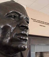 Bust of John Chavis at Washington & Lee University (photo via columns.wlu.edu)