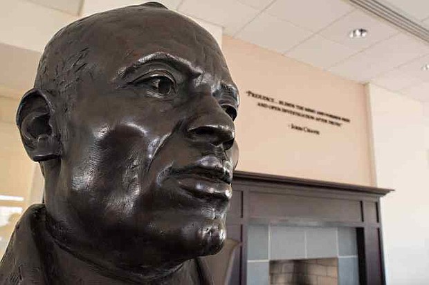 Bust of John Chavis at Washington & Lee University (photo via columns.wlu.edu)