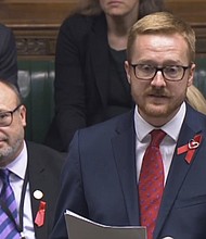 A British lawmaker revealed in Parliament on Thursday that he is HIV-positive.
