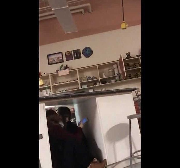 High School student Alyson Petrie caught this video in the midst of the 6.6 magnitude earthquake in Anchorage, Alaska. Petrie captured this footage in an art room at Colony High School.