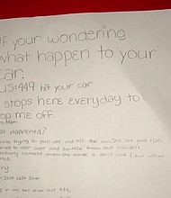 When a school bus driver hit a car and allegedly fled the scene, a sixth-grader who witnessed the incident told the owner who was responsible.