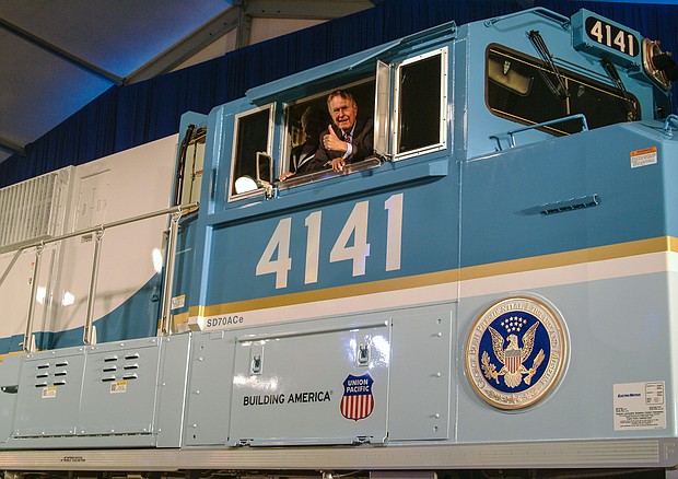 George H.W. Bush will journey to his final resting place on a train whose engine is named for him