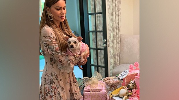 Baguette Gonzalez celebrated her birthday with some high fashion, a money gun, a lavish spread and a birthday cake made to look like she devoured said cake.