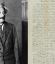 Einstein's 'God letter' sold for close to $2.9 million at auction in New York.