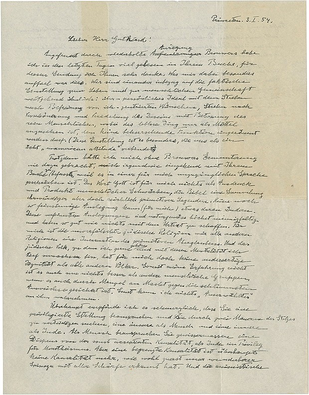 Einstein's God Letter