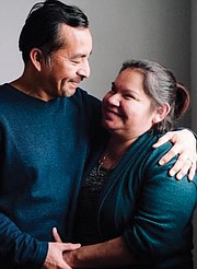 Samual Oliver-Bruno, who was deported to Mexico by ICE officials, is shown with his wife, Julia Perez Pacheco, in this photo from February.