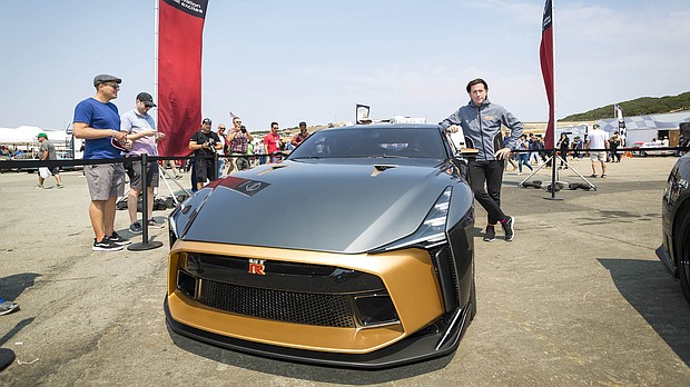 Alfonso Albaisa, global design director, Nissan Motor Co., Ltd., at the U.S. debut of Nissan's one-of-a-kind, $1 million GT-R50 at The Rolex Monterey Motorsports Reunion on Saturday, Aug. 25, 2018, in Salinas, Calif.