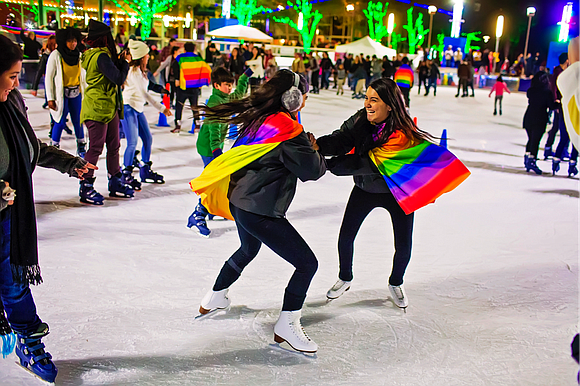 Discovery Green, the 12-acre park in the heart of downtown Houston, hosts the 8th annual Rainbow on ICE on Friday, …
