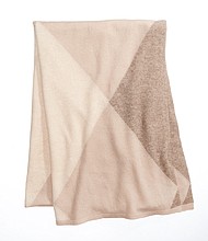 Charter Club Beige argyle cashmere scarf, $169