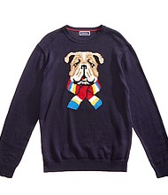 Charter Club bulldog scarf crew $65