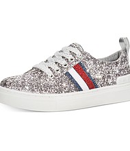 Tommy Hilfiger silver sequin sneaker – girls $30