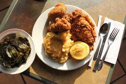 In the South, back in your grandmother’s day, a good home-cooked meal included chicken-fried crisp in lard, candied yams, macaroni …