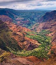 Waimea Canyon on Kauai is referred to as the Grand Canyon of the Pacific.