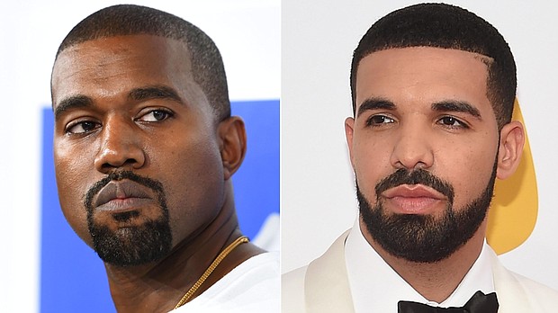 On Thursday, West offered up a barrage of tweets, which at first seemed to point to the beef being settled between the rappers but then pivoted to West accusing Drake of threatening him and his family.

Full credit: Larry Busacca/Getty Images/Jamie McCarthy/Getty Images
