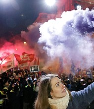 Thousands of Hungarians protesting since the government passed several laws that critics say will tighten Prime Minister Viktor Orban's grip on power.
