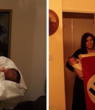 A couple who named their baby after Adolf Hitler and were members of a banned neo-Nazi group in Britain have been jailed for more than 10 years combined.