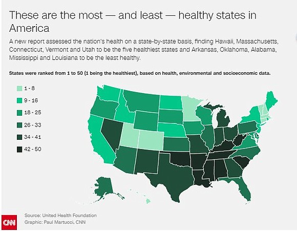 As the new year approaches, many people focus on improving their health -- but how does where you live rank …