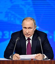 Russian President Vladimir Putin on Thursday addressed concerns about the growing risks of a new nuclear arms race as he held his annual televised news conference in Moscow.