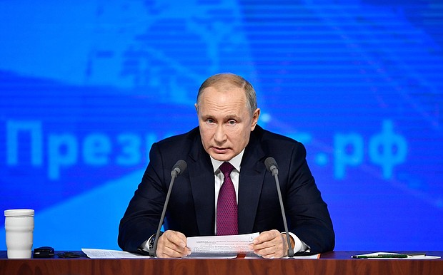 Russian President Vladimir Putin on Thursday addressed concerns about the growing risks of a new nuclear arms race as he held his annual televised news conference in Moscow.