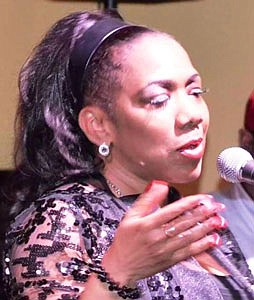 International recording artist and vocalist Gabrielle Goodman played to a sold out show at An Die Musik on December 26, 2018 at An Die Musik. She performed jazz and R&B numbers, including a tribute to Nancy Wilson and Aretha Franklin.
