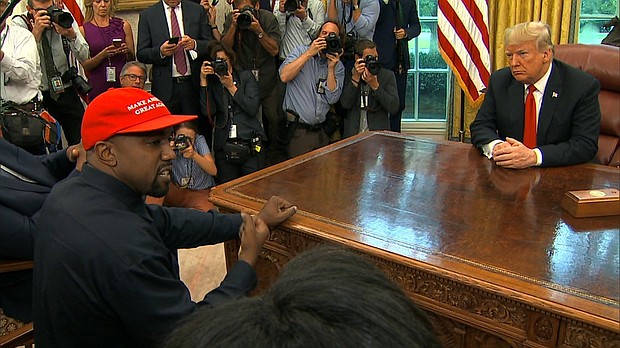 Kanye West and Donald Trump