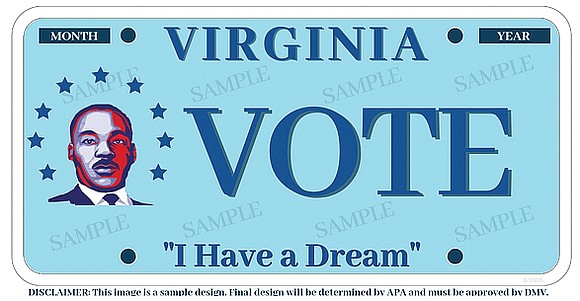 Can Delegate Dawn M. Adams find 450 Virginians willing to pay $25 to $35 for a specialty license plate honoring ...
