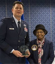 Lt. Gen. David Thompson and Dr. Gladys West