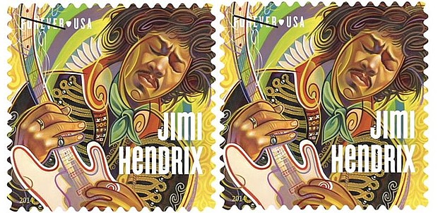 Jimi Hendrix stamp