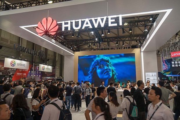 In another sign of the strains between the American and Chinese business worlds, the countries' technology cold war has boiled over to America's largest tech trade show.