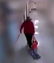 A Kentucky teacher dragged a 9-year-old boy with autism in October, video shows.