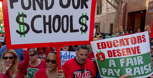 The country's second-biggest school district could see a mass exodus of teachers Thursday when the Los Angeles teachers' union goes …